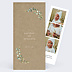 Faire-part Baptême Nature kraft cadre
