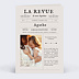 Faire-part baptême Gazette Vintage 