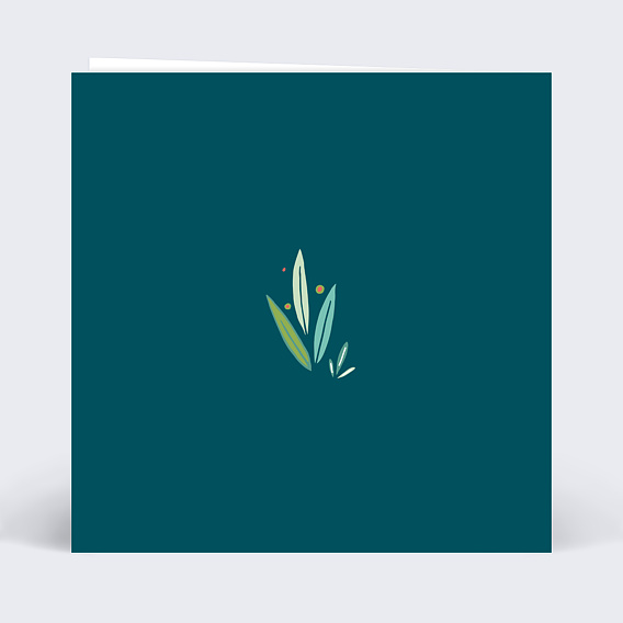 Faire-part baptême Animaux Colorés Verso