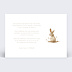 Faire-part Baptême Lapin Mignon Photo