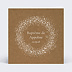 Faire-part baptême Couronne Gypsophile Recto