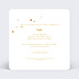 Faire-part Baptême Golden Dots
