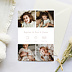 Faire-part baptême Multiphoto Élégant