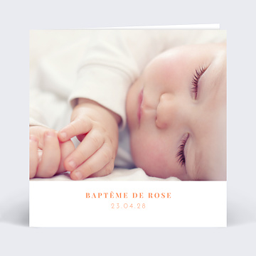 Faire-part Baptême Simplicité