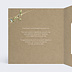 Faire-part baptême Nature Kraft Graines Intérieur Gauche