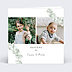 Faire-part Baptême Fratrie Eucalyptus