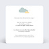 Faire-part baptême Jolis Nuages Verso
