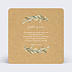 Faire-part baptême Lauriers Simple Verso