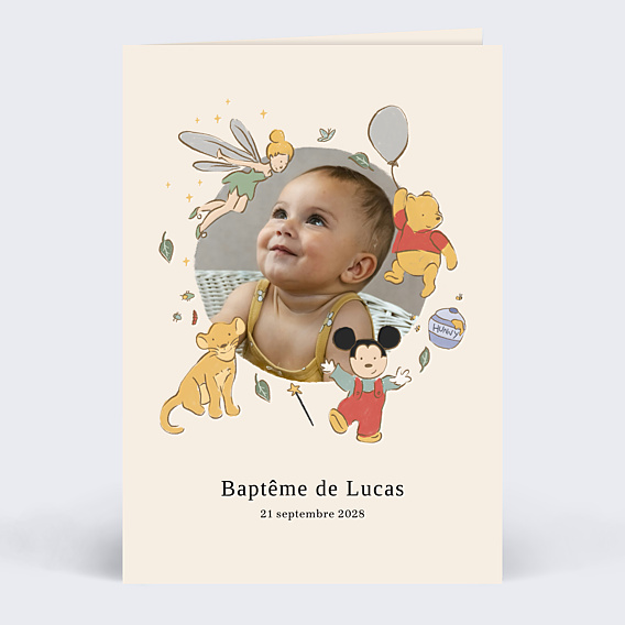 Faire-part Baptême Copains Magiques