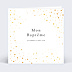 Faire-part Baptême Dorure Pois Graphiques