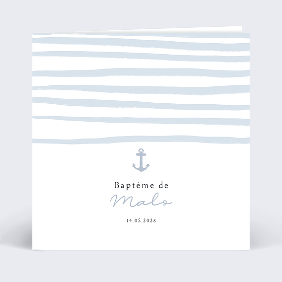 Faire-part baptême Marinière
