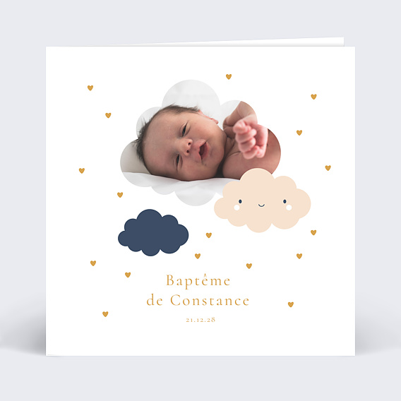 Faire-part baptême Univers Rêvé