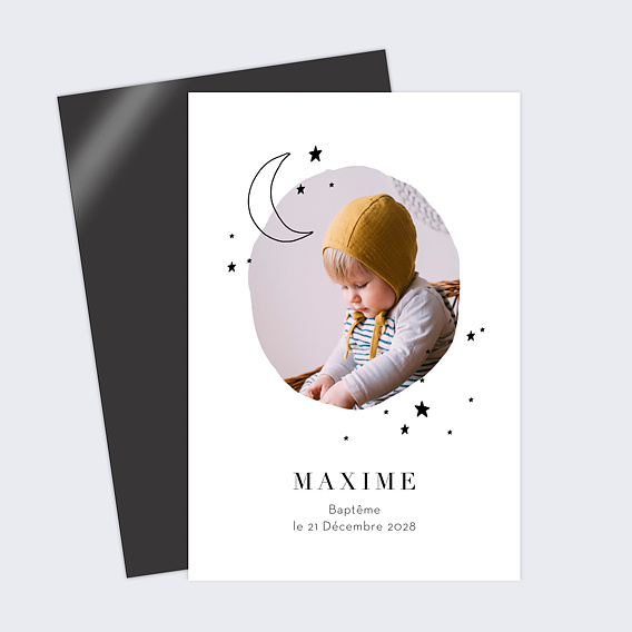 Faire-part baptême Constellation