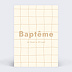 Faire-part baptême Douce grille