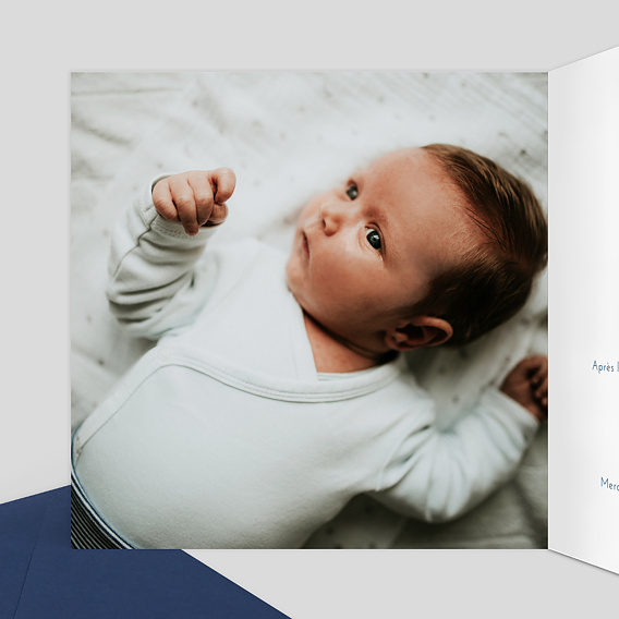 Faire-part baptême Chic Intérieur Gauche