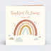 Faire-part Baptême Petit Arc-en-ciel