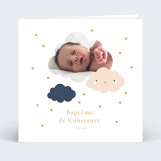 Faire-part Baptême Univers Rêvé