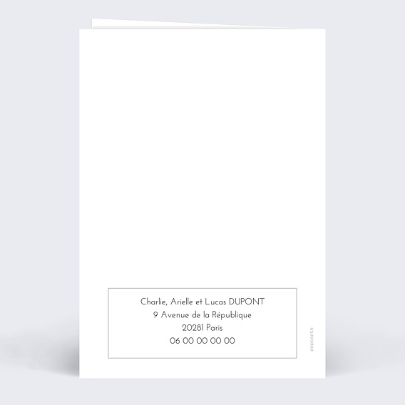 Faire-part Baptême Etiquette