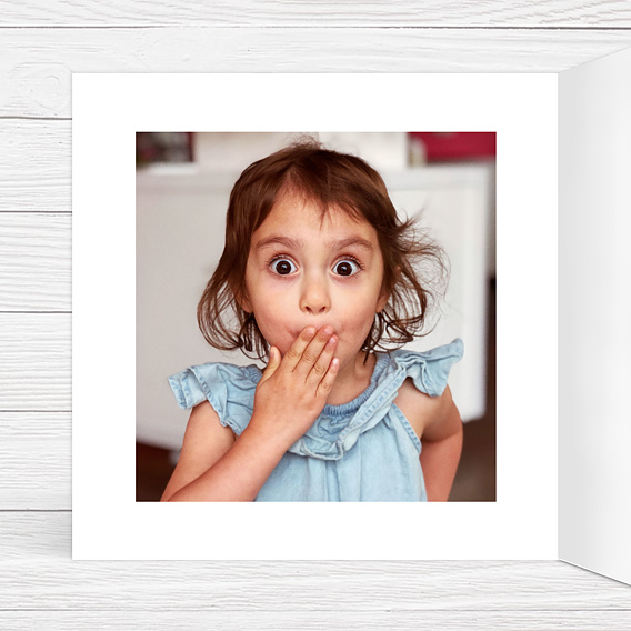 Faire-part baptême Dorure Pois Graphiques Intérieur Gauche