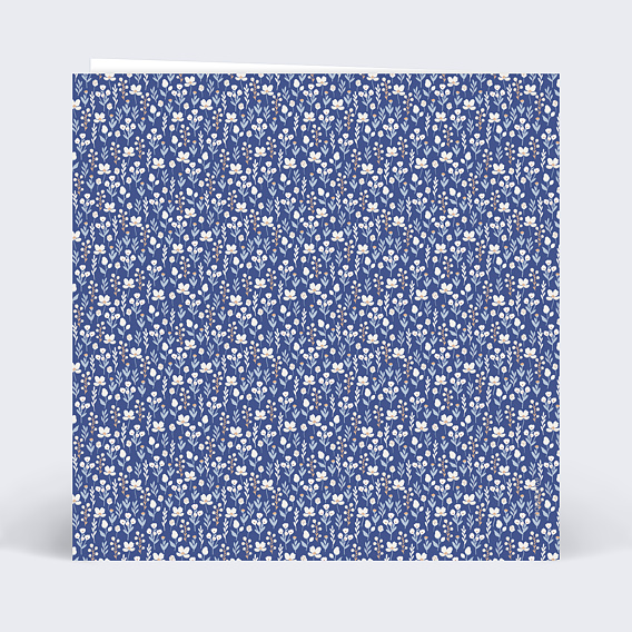 Faire-part baptême Liberty Hiver Verso