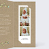 Faire-part Baptême Nature kraft cadre
