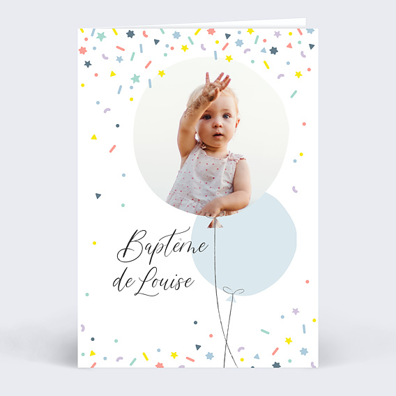Faire-part baptême Bonbon