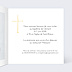 Faire-part baptême Croix d'Or Intérieur Droit