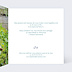 Faire-part baptême Petites fleurs bleues Intérieur Droit