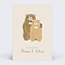 Faire-part Baptême Famille ours
