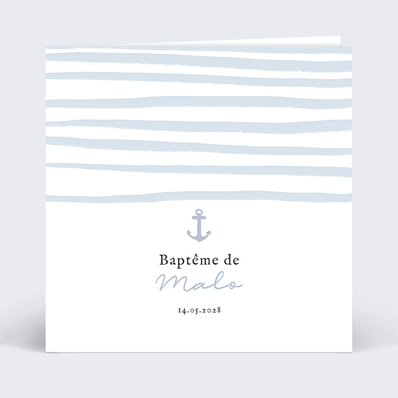 Faire-part Baptême Marinière