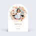 Faire-part baptême Flower of Fall avec Photo