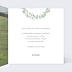 Faire-part bar mitzvah Couronne Eucalyptus Aquarelle