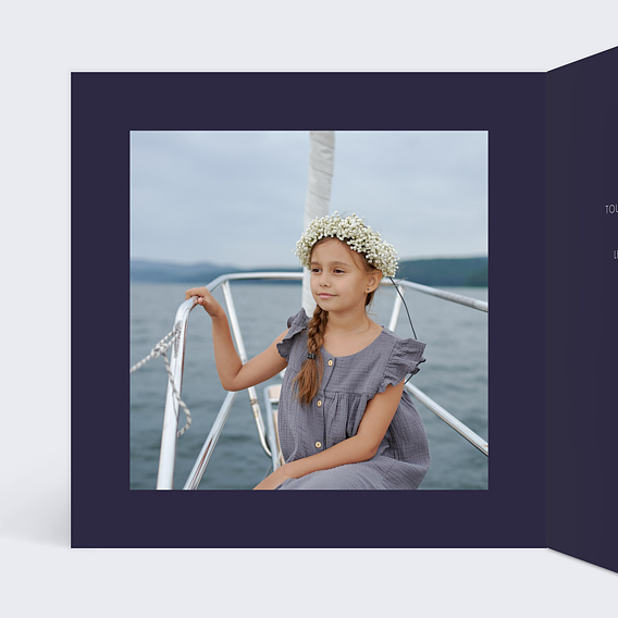 Faire-part bar mitzvah Pluie de Fête Intérieur Gauche