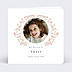 Faire-part bar mitzvah Couronne Ovale Fleurie