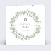 Faire-part bar mitzvah Couronne Eucalyptus Aquarelle