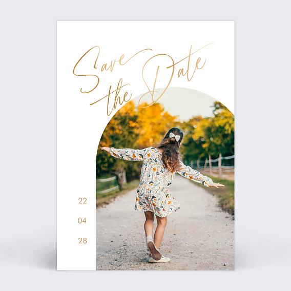 Faire-part Communion Date Épurée