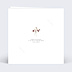 Faire-part communion Couronne de Fleurs Sauvages Graines Verso
