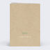 Faire-part communion Colombe Kraft Verso