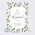 Faire-part Communion Eucalyptus Original