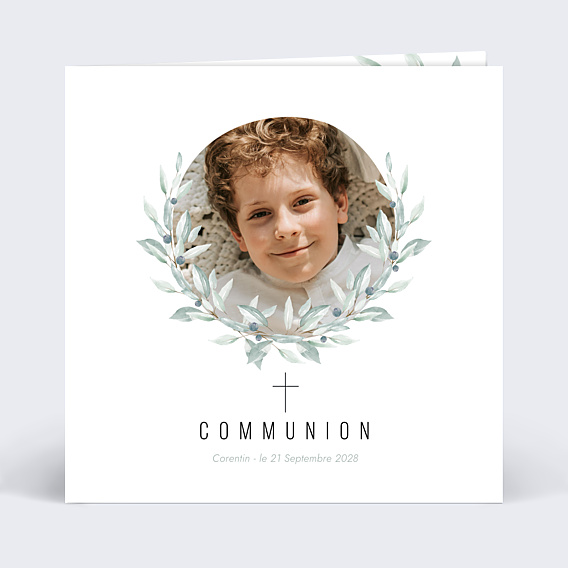 Faire-part Communion Petite Croix