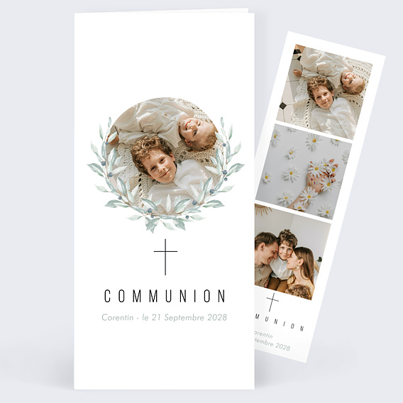 Faire-part communion Petite Croix