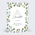 Faire-part Communion Eucalyptus Original Profession de Foi