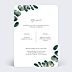 Faire-part Communion Branche d'Eucalyptus