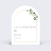 Faire-part communion Arche Végétal Chic