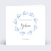Faire-part communion Bleuet