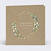 Faire-part communion Nature Kraft Graines Recto