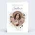 Faire-part communion Couronne de Fleurs Sauvages Profession de Foi