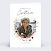 Faire-part communion Couronne de Fleurs Sauvages