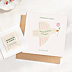 Faire-part Communion Colombe Fleurie Graines