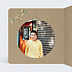 Faire-part communion Nature Kraft Confirmation Intérieur Gauche
